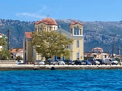 Ionian sea greece holiday church dolphin