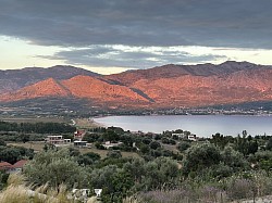 view pastoras villas mountains greece pogonia paleros sea